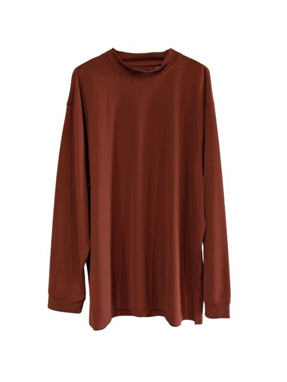 Oxford Golf Men's Super Dry Coolmax Mock Neck Shirt, Rust, Size XL, Performance